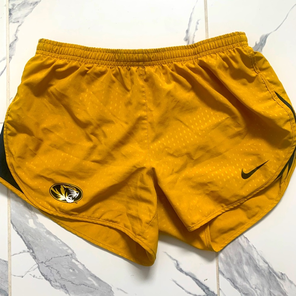 Gold Nike Mizzou Tigers Shorts